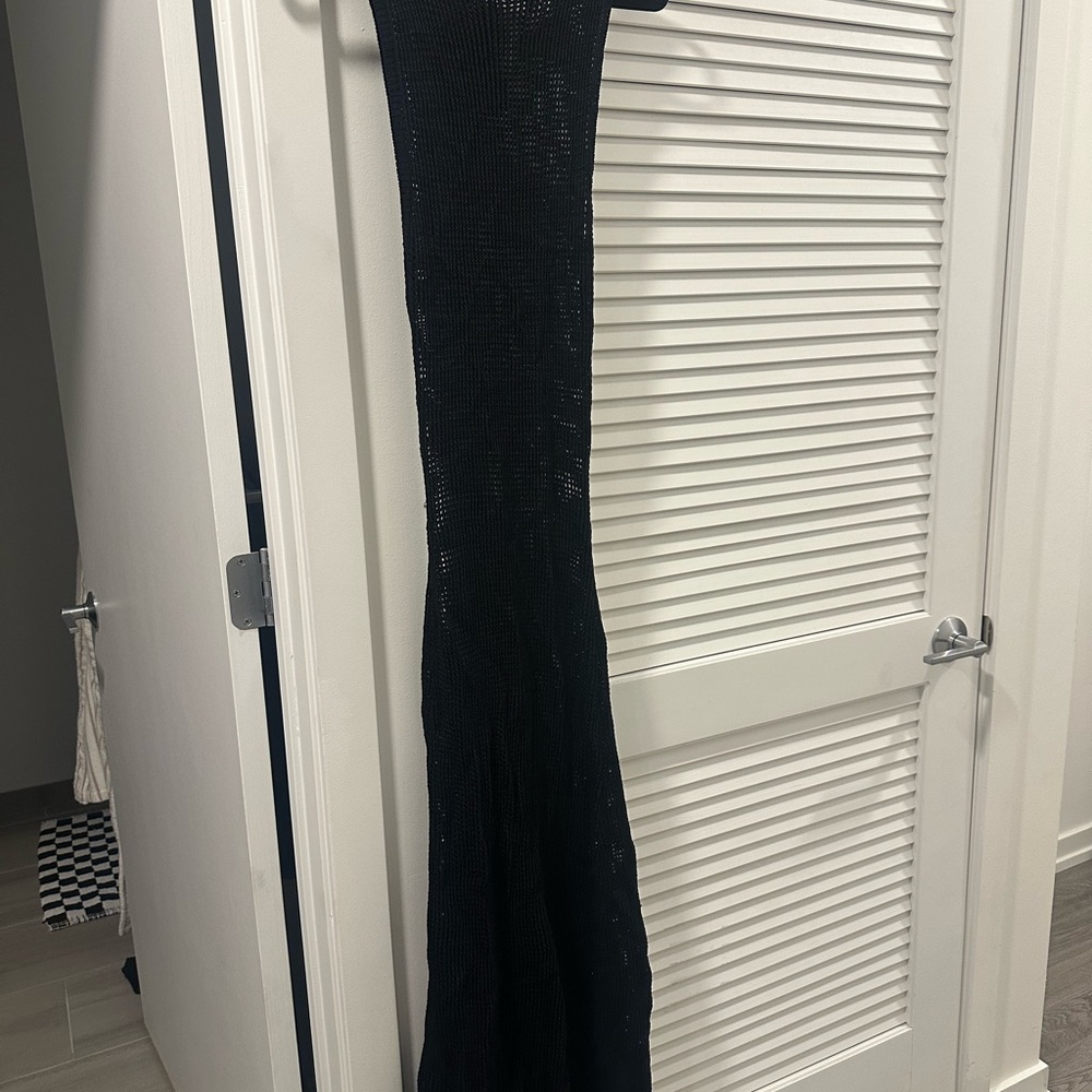 DISSH Black Knit Swim Coverup